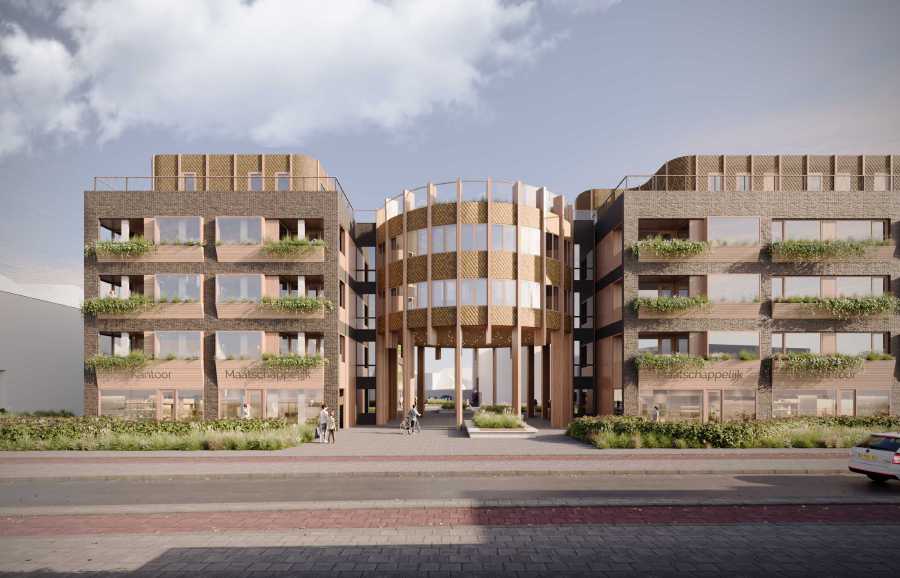 Dudok Wonen en Karbouw tekenen overeenkomst transformatie Larenseweg 30